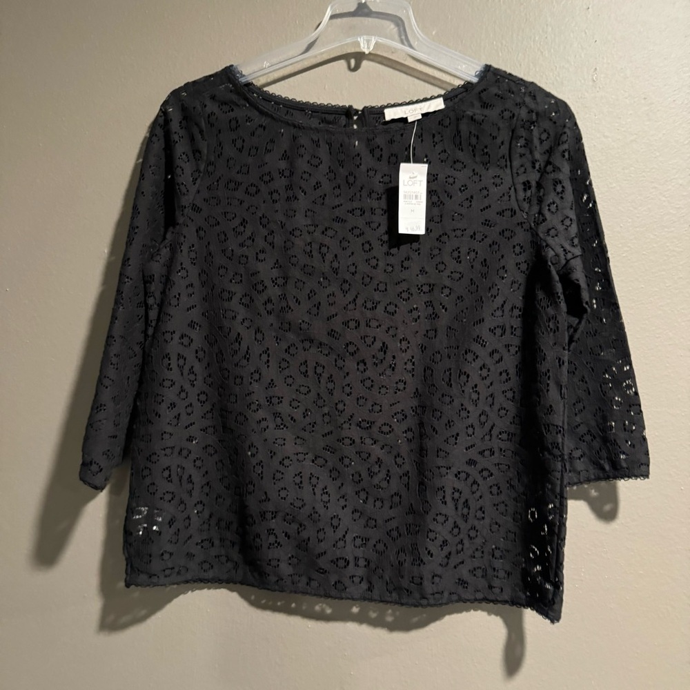 Loft Women’s Lace Coverup Top Size Medium